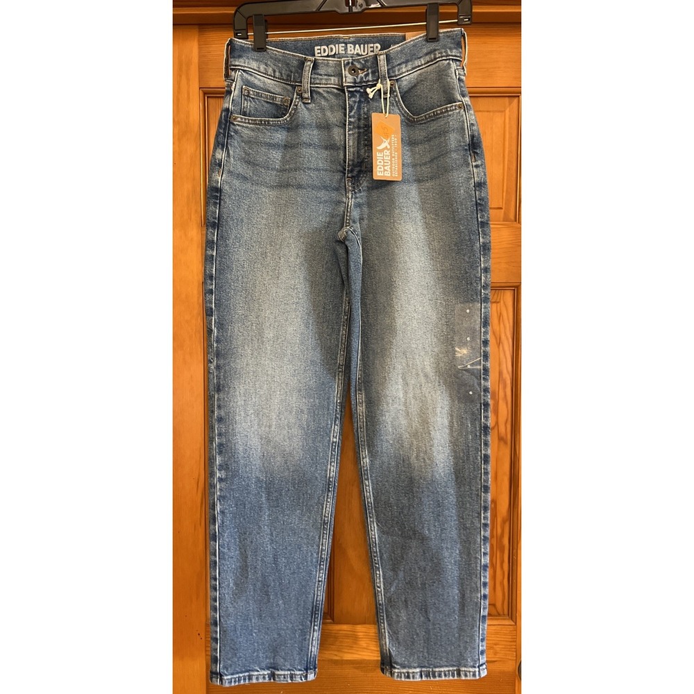 Eddie Bauer Women's Authentic Perfect Straight Leg High Rise Jeans Sz 6